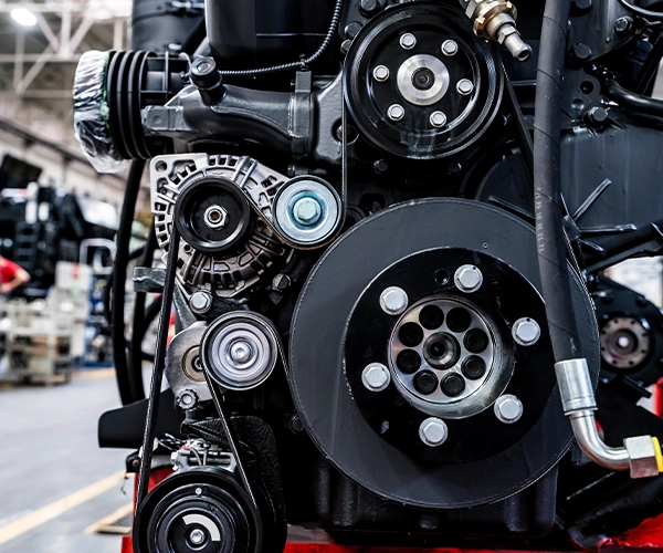 diesel engine out of car