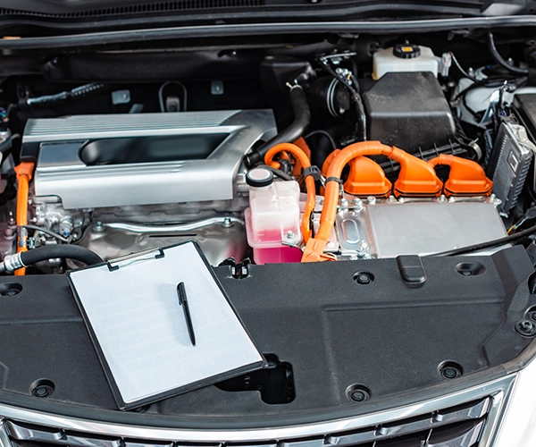 hybrid vehicle engine bay